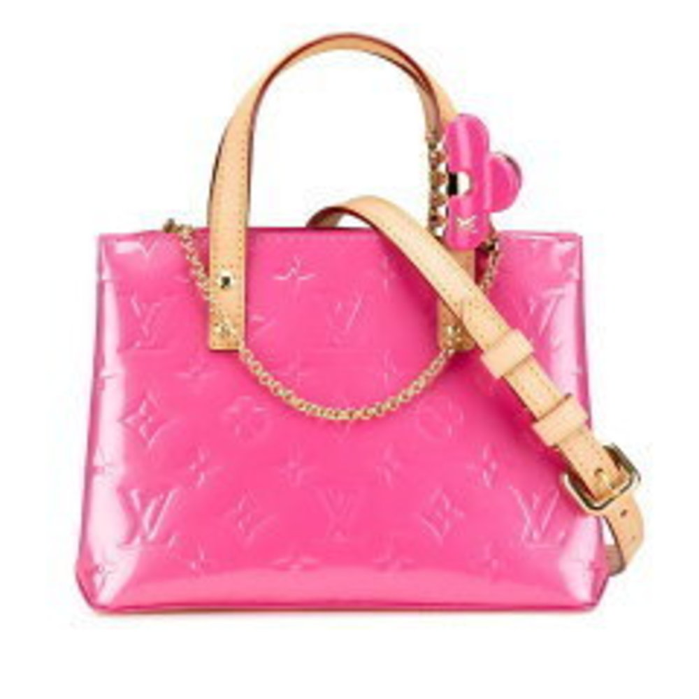 Louis Vuitton Vernis neon handbag pink Reed
